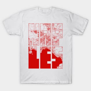 Naples, Italy City Map Typography - Oriental T-Shirt